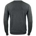 Anthracite Melange - Back - Cutter & Buck Mens Oakville V Neck Sweatshirt