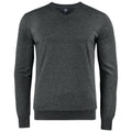 Anthracite Melange - Front - Cutter & Buck Mens Oakville V Neck Sweatshirt