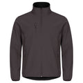 Dark Grey - Front - Clique Mens Classic Soft Shell Jacket