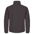 Dark Grey - Back - Clique Mens Classic Soft Shell Jacket