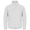 White - Front - Clique Mens Classic Soft Shell Jacket