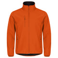 Blood Orange - Front - Clique Mens Classic Soft Shell Jacket