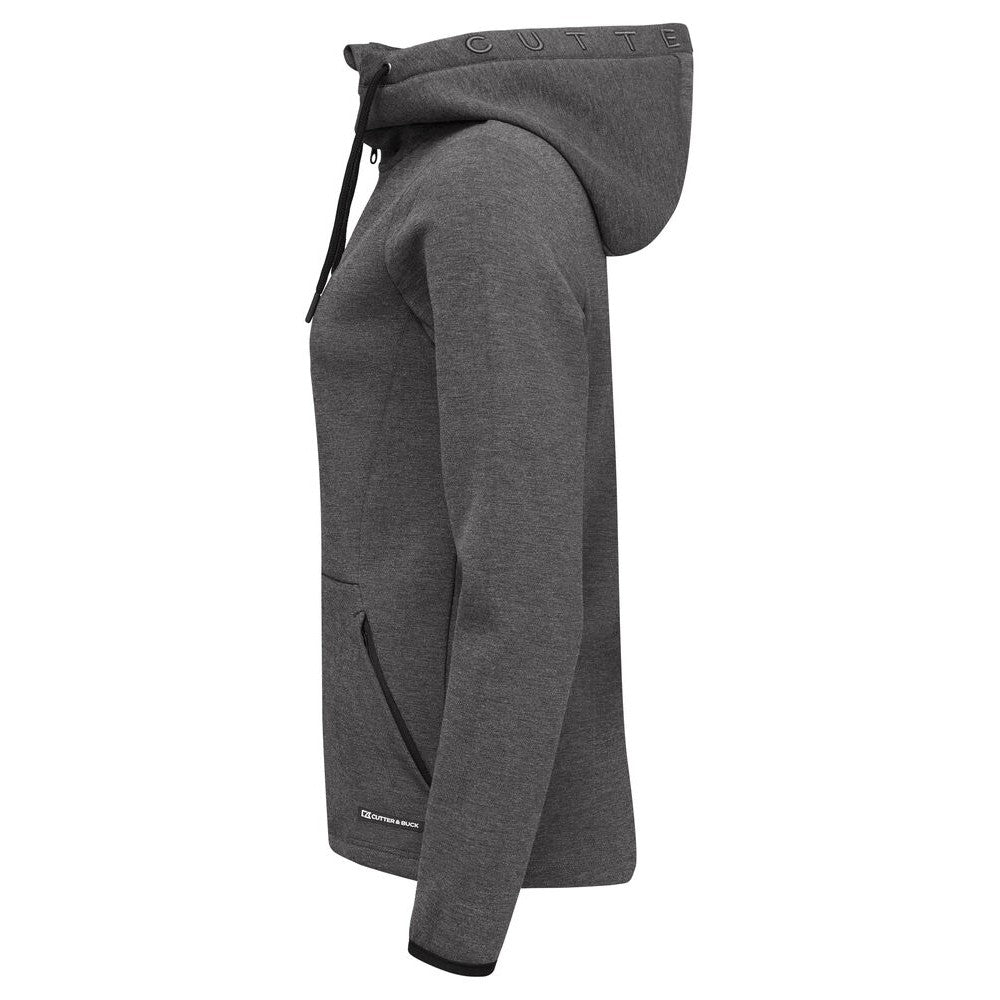Anthracite Melange - Lifestyle - Cutter & Buck Womens-Ladies Pemberton Full Zip Hoodie