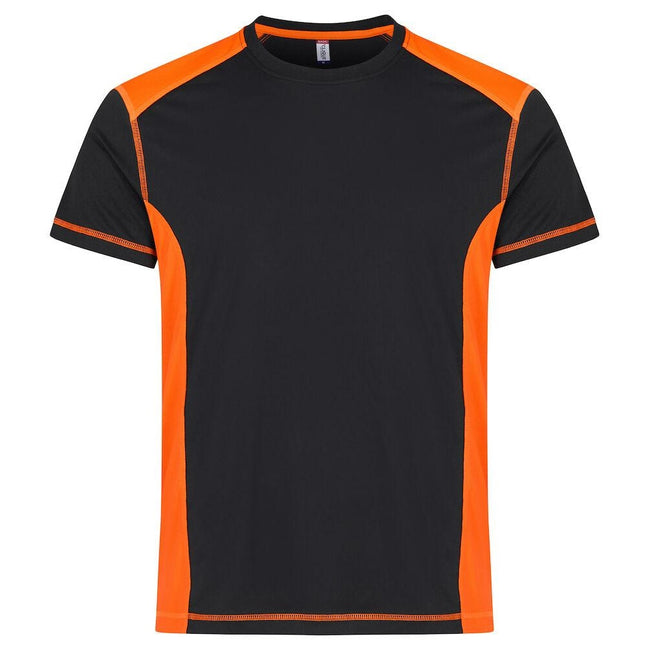 Visibility Orange - Front - Clique Mens Ambition Visibility T-Shirt