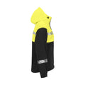 Black-Yellow - Side - Projob Womens-Ladies Progression Soft Shell Jacket