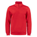 Red - Front - Clique Childrens-Kids Basic Active Quarter Zip Track Top