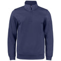 Dark Navy - Front - Clique Childrens-Kids Basic Active Quarter Zip Track Top