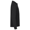 Black - Side - Clique Mens Premium Stretch Long-Sleeved Polo Shirt