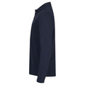 Navy - Lifestyle - Clique Mens Premium Stretch Long-Sleeved Polo Shirt