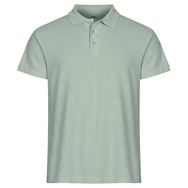Sage Green - Front - Clique Mens Basic Polo Shirt