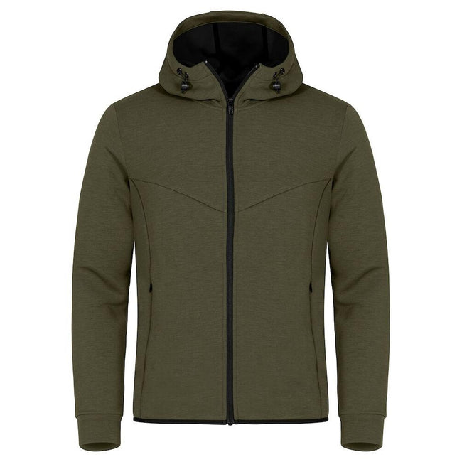 Fog Green - Front - Clique Mens Hayden Hoodie
