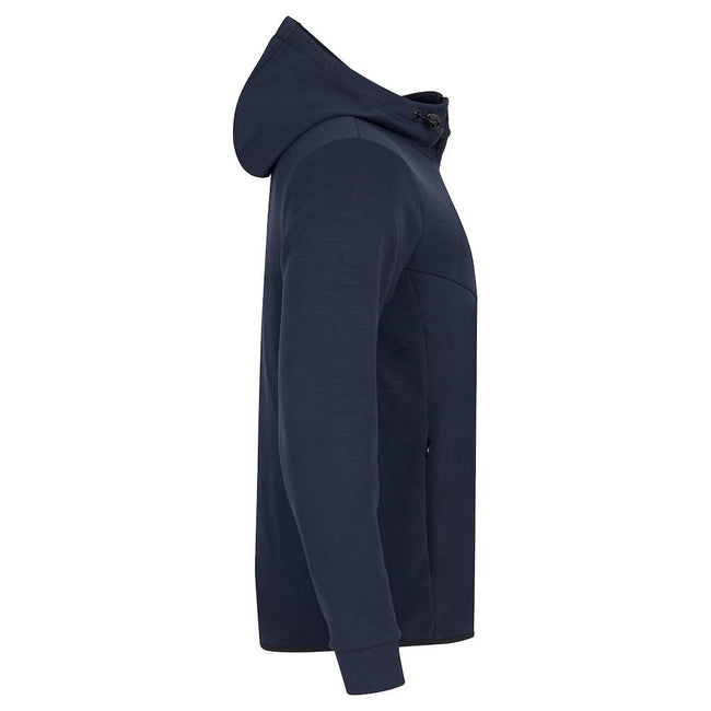 Dark Navy - Side - Clique Mens Hayden Hoodie