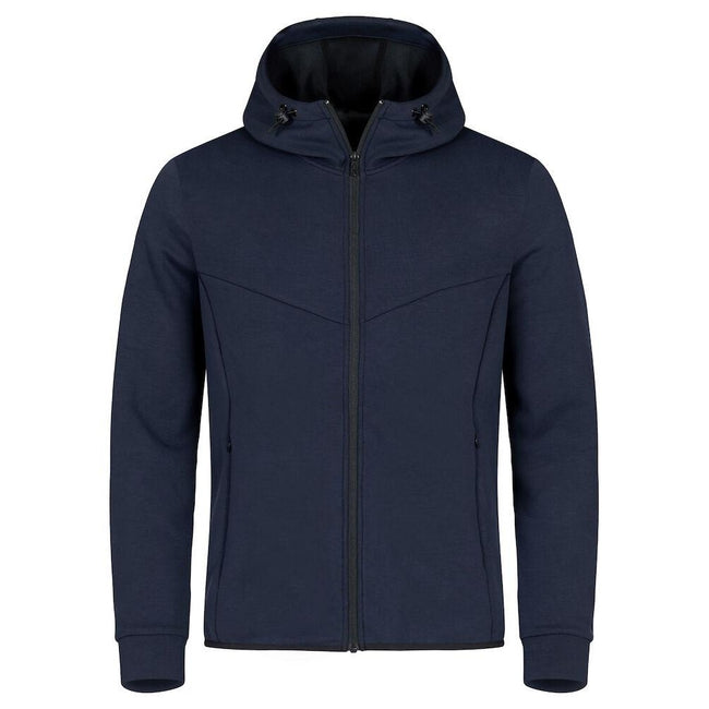 Dark Navy - Front - Clique Mens Hayden Hoodie