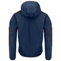 Navy - Back - Projob Mens Lined Multi-Functional Padded Jacket
