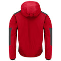 Red - Back - Projob Mens Lined Multi-Functional Padded Jacket