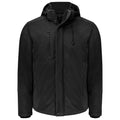 Black - Front - Projob Mens Lined Multi-Functional Padded Jacket