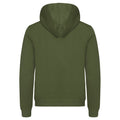 Army Green - Back - Clique Unisex Adult Miami Hoodie