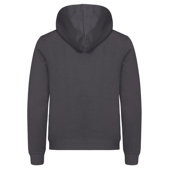 Metal Grey - Back - Clique Unisex Adult Miami Hoodie