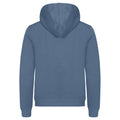 Steel Blue - Back - Clique Unisex Adult Miami Hoodie