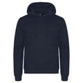 Navy - Front - Clique Unisex Adult Miami Hoodie
