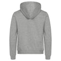 Grey Melange - Back - Clique Mens Miami Full Zip Hoodie