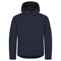 Navy Blue - Front - Clique Mens Classic Soft Shell Jacket