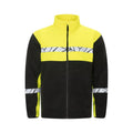 Black-Yellow - Front - Projob Mens 7300 Fleece Jacket