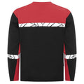 Black-Red - Back - Projob Mens Progression Hi-Vis Long-Sleeved T-Shirt