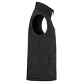 Black - Side - Clique Mens Softshell Padded Gilet