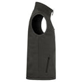 Dark Grey - Side - Clique Mens Softshell Padded Gilet