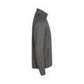 Anthracite Melange - Side - Cutter & Buck Mens Adapt Full Zip Fleece Jacket