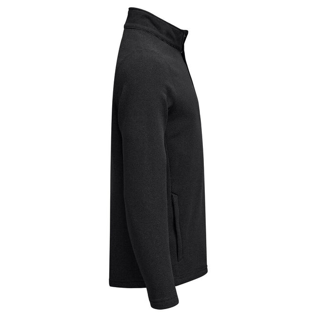 Black - Side - Cutter & Buck Mens Hunts Point Fleece Top