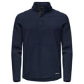 Dark Navy - Front - Cutter & Buck Mens Hunts Point Fleece Top
