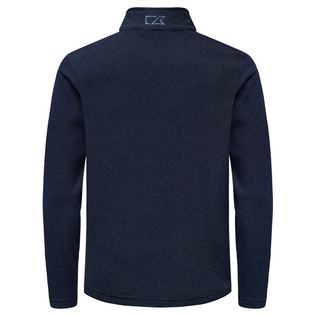 Dark Navy - Back - Cutter & Buck Mens Hunts Point Fleece Top
