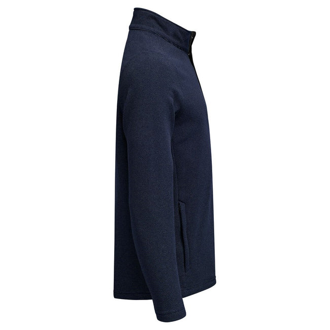 Dark Navy - Side - Cutter & Buck Mens Hunts Point Fleece Top