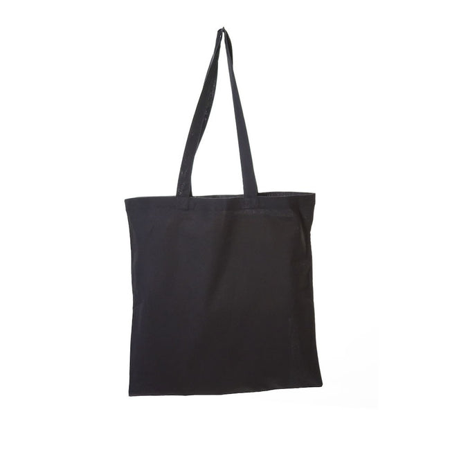 Black - Front - United Bag Store Cotton Long Handle Tote Bag