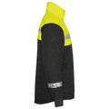 Black-Yellow - Side - Projob Mens Progression Quilted Lightweight Padded Jacket