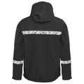 Black - Back - Projob Mens Progression Soft Shell Jacket