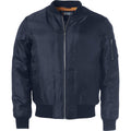 Dark Navy - Front - Clique Unisex Adult Bomber Jacket