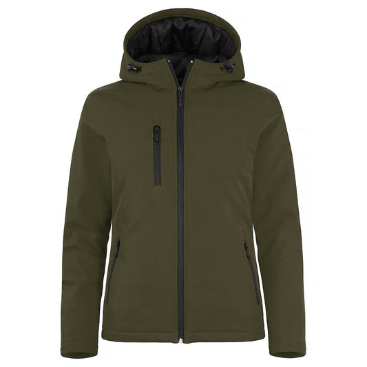 Fog Green - Front - Clique Womens-Ladies Padded Soft Shell Jacket