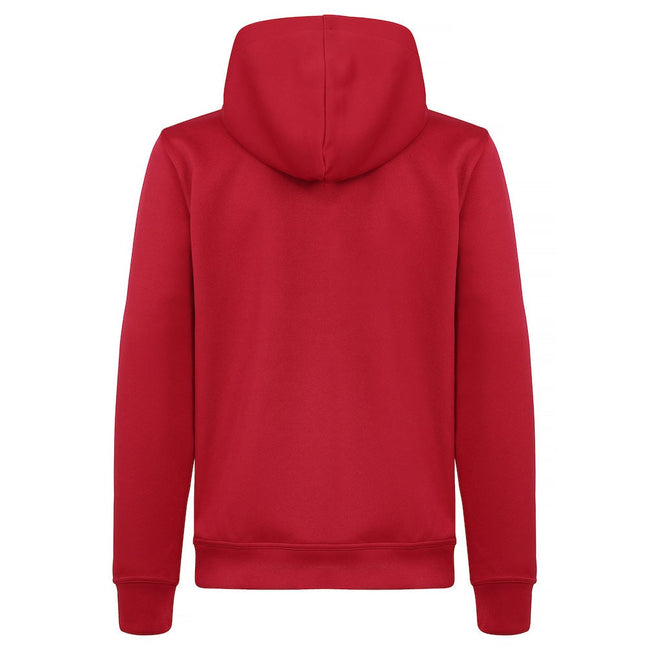Red - Back - Clique Childrens-Kids Basic Active Hoodie