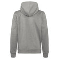 Grey Melange - Back - Clique Childrens-Kids Basic Active Hoodie