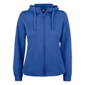 Royal Blue - Front - Clique Womens-Ladies Basic Active Full Zip Hoodie