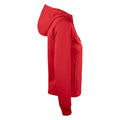 Red - Side - Clique Womens-Ladies Basic Active Full Zip Hoodie