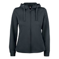 Black - Front - Clique Womens-Ladies Basic Active Full Zip Hoodie