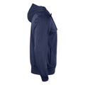 Dark Navy - Side - Clique Mens Basic Active Full Zip Hoodie