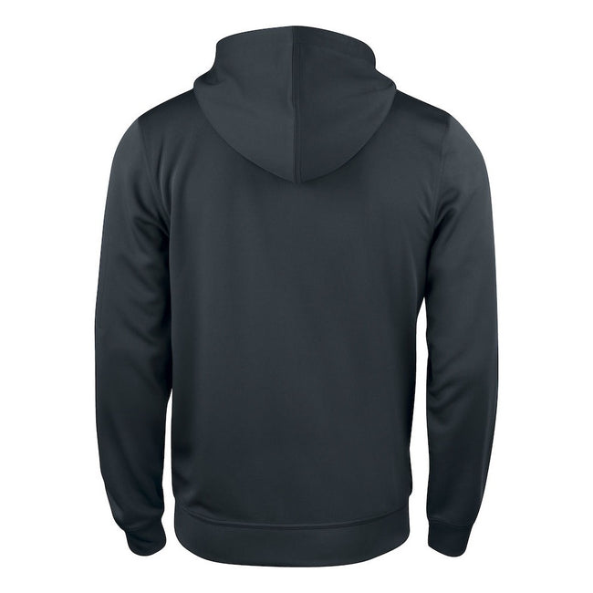 Black - Back - Clique Mens Basic Active Full Zip Hoodie