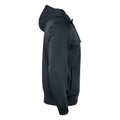 Black - Side - Clique Mens Basic Active Full Zip Hoodie