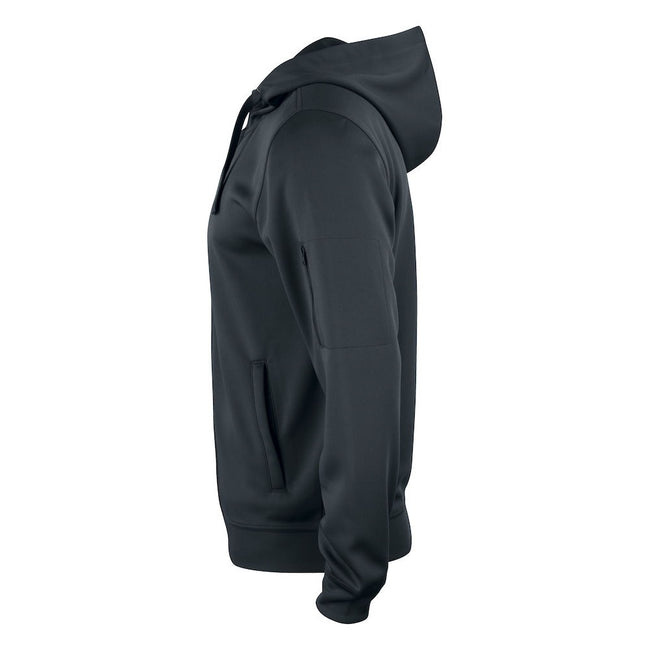 Black - Lifestyle - Clique Mens Basic Active Full Zip Hoodie