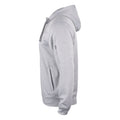 Grey Melange - Lifestyle - Clique Mens Basic Active Full Zip Hoodie